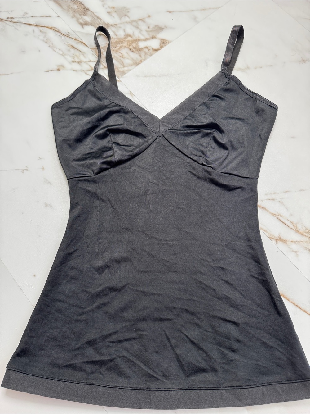 Spanx Simplicity Camisole Top Black Sz M Undershirt Shapewear Trendy